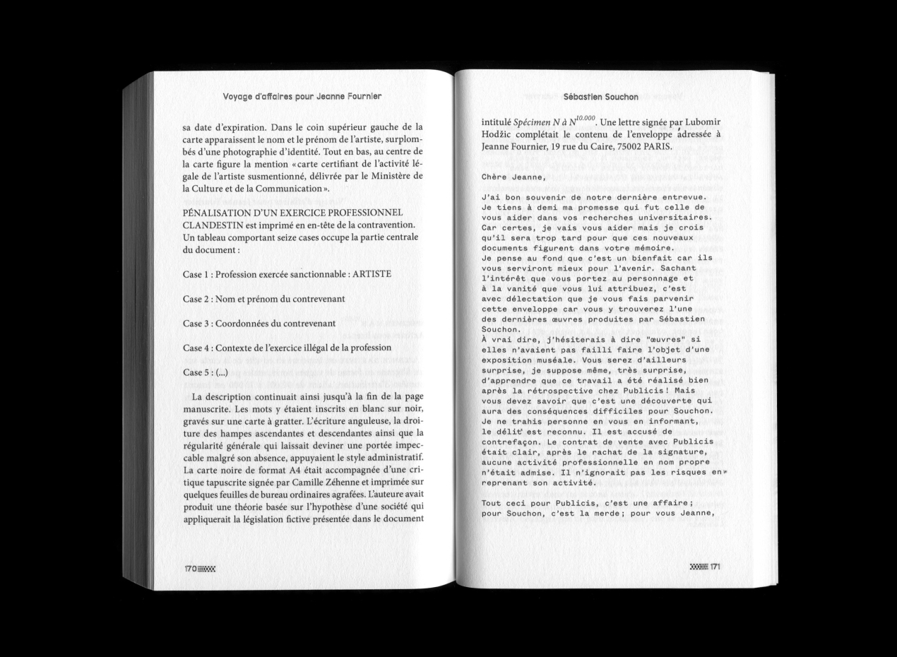 livre Sur la page, abandonnés intérieur
