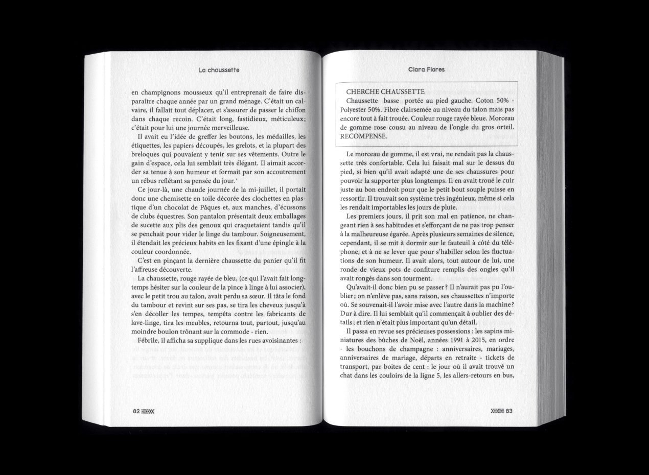 livre Sur la page, abandonnés intérieur