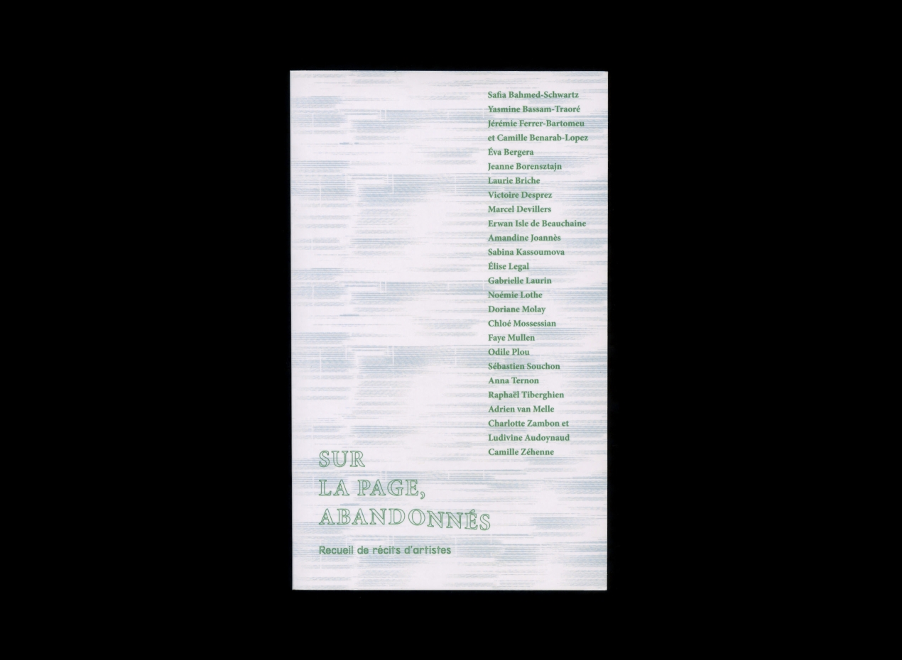 livre Sur la page, abandonnés couverture
